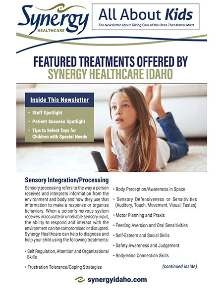 Synergy Healthcare August 2018 newsletter cover