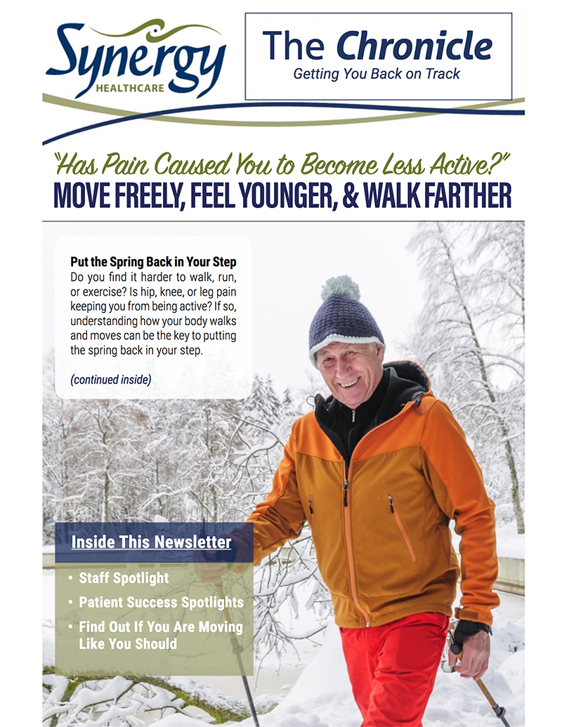 Synergy Healthcare February 2018 newsletter cover