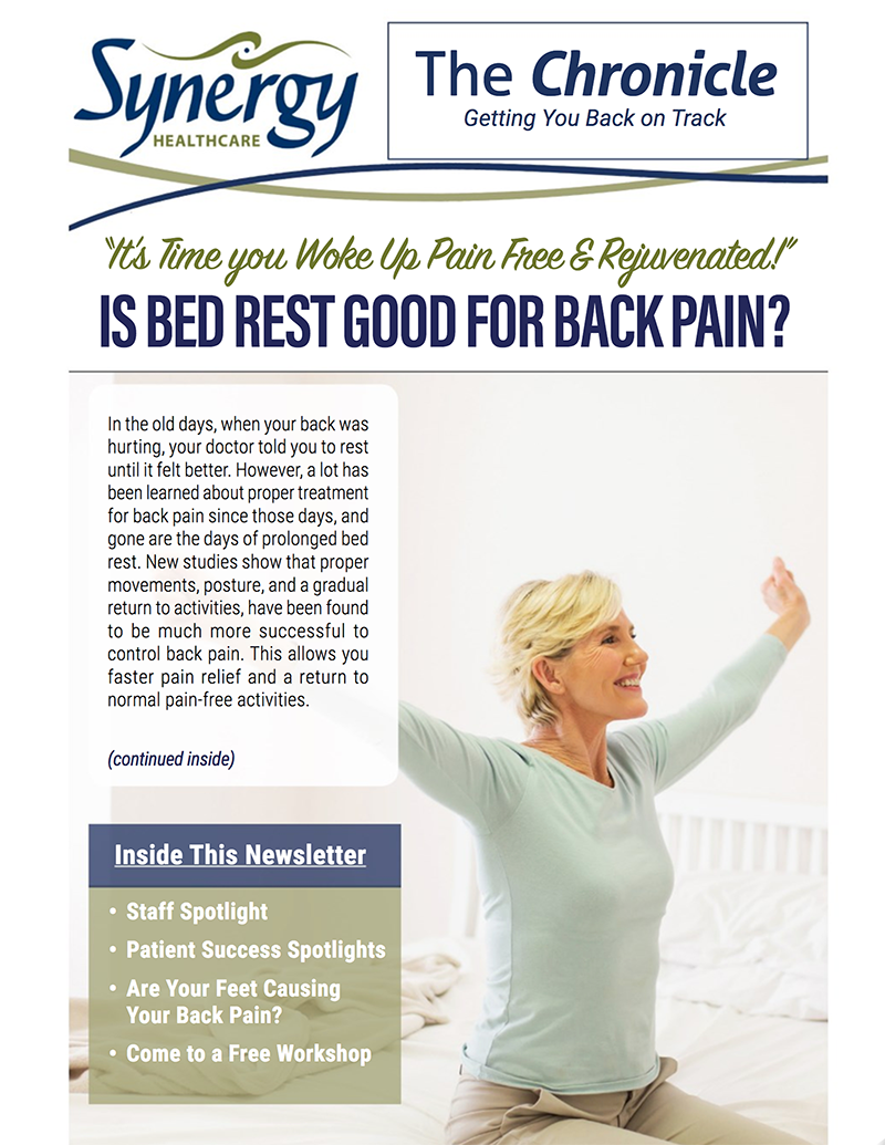 Synergy Healthcare January 2018 newsletter cover