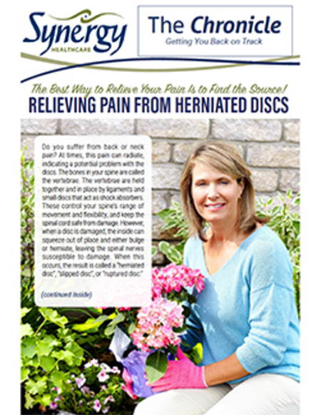 Synergy Healthcare May 2018 newsletter cover
