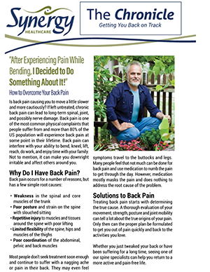 Synergy Healthcare March 2017 newsletter cover