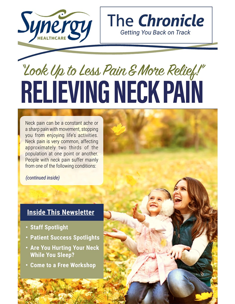 Synergy Healthcare November 2017 newsletter cover