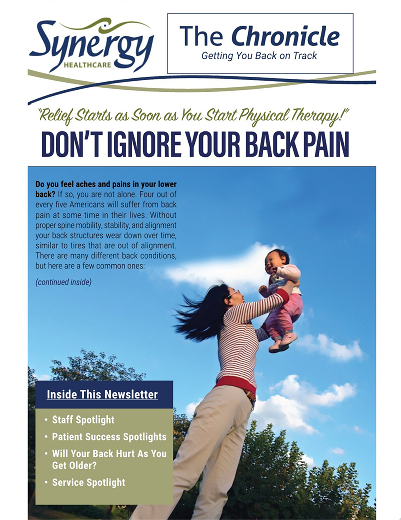 Synergy Healthcare October 2017 newsletter cover