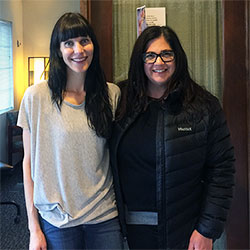 Bethany (patient) with Heather Shipley, physical therapist