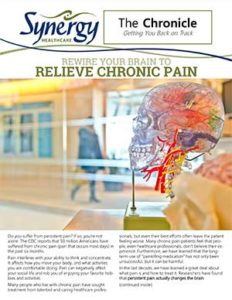 cover for 2019 Synergy newsletter about Graded Motor Imagery
