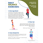 Download our Free Balance Exercise Printable
