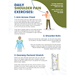 Download our Free Shoulder Pain Exercise Printable